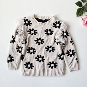 🌸 Jessica Simpson Toddler Girls Soft Chenille Sweater | Western Cowgirl | 4T 🌸